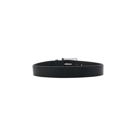Brandon Maxwell Lucite Buckle Leather Belt Black Size Medium NWT main image 6